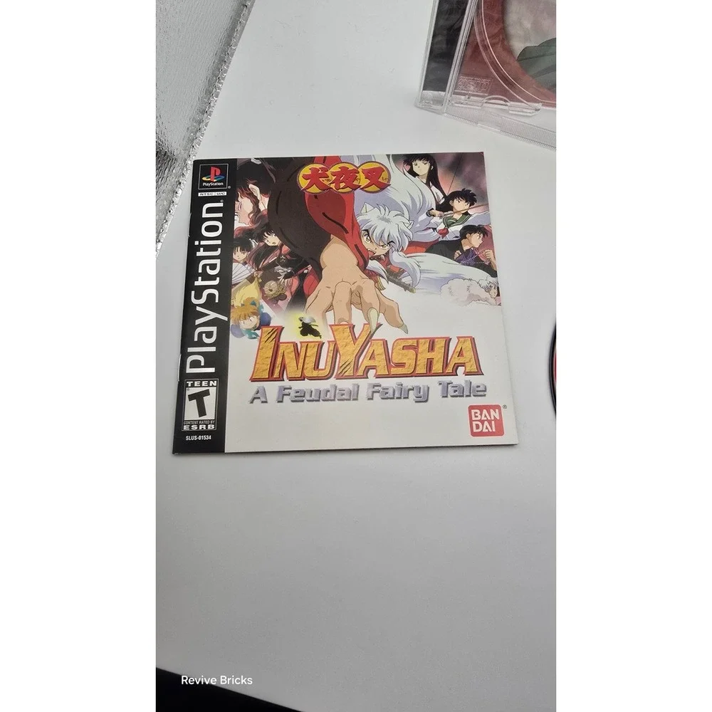Inuyasha: A Feudal Fairy Tale Sony PlayStation PS1 2003 CIB W/ Registration Card